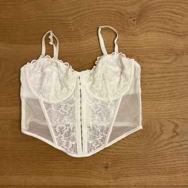 White Lace Corset Top
