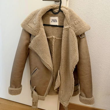 Cappotto aviatore in shearling
