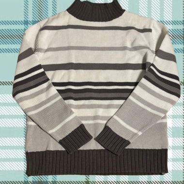 Pull en maille rayé vintage