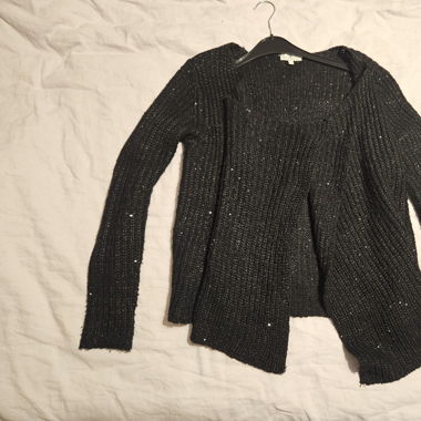 Glitzer Strickjacke variabel