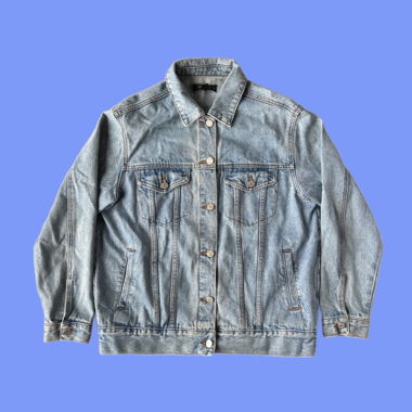 Giacca di jeans vintage blu Missguided Y2K