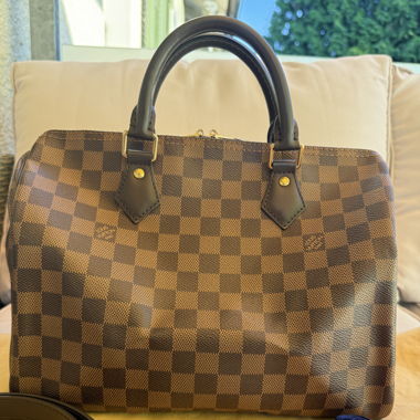 Louis Vuitton Speedy 30 Bandouliere Damier Ebene