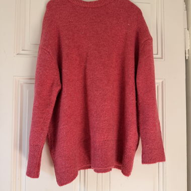 Pink knit sweater