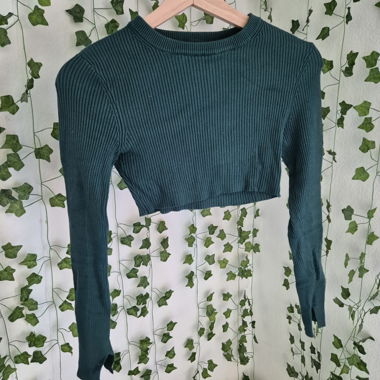 maglione sottile verde
