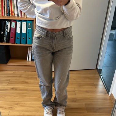 Jeans gris Bershka