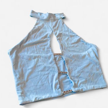 Top Bleu à Bretelles