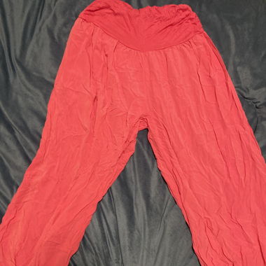 hot pink harem pants