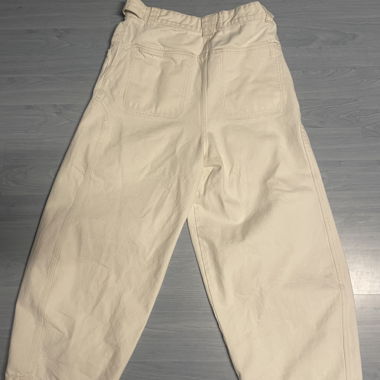 Pantalone Bershka beige/bianco
