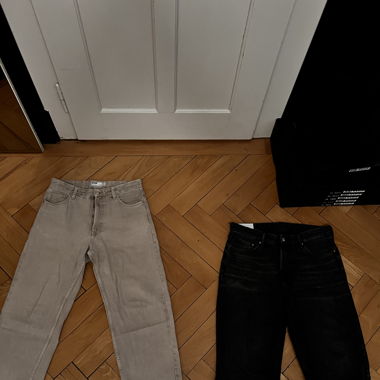 Beige Hose: Bershka, Schwarze Hose: H&M