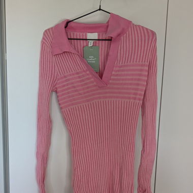 H&M Polokleid Rosa 