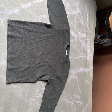 Rework maglione/camicia 3/4 grigio