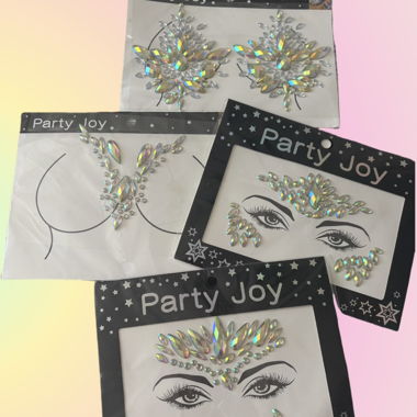 Pierres précieuses pour visage & corps Party Joy
