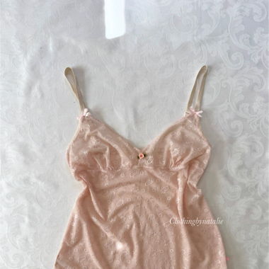 Coquette Pink Lace Cami (S)