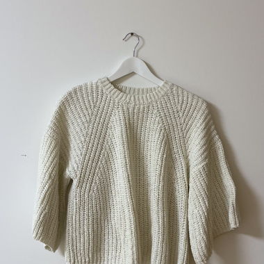 Strickpullover mit 3/4 Ärmel