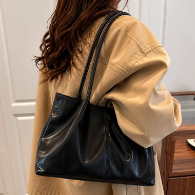 Schwarze Shopper Tasche