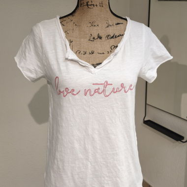 T-shirt da donna bianco