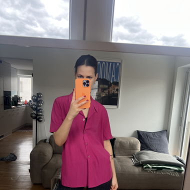 thrifted pink blouse 🩷