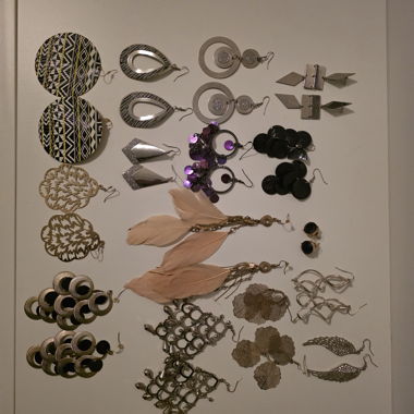 Set Modeschmuck-Ohrringe, 15 Paar