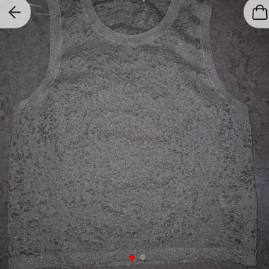 Schimmerndes transparentes Tanktop