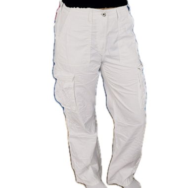 Weisse Cargo-Hose von Bershka