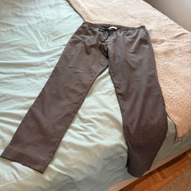 Pantaloni Naf Naf neri con motivo