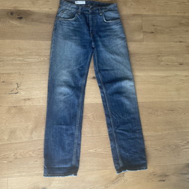 Jeans ZARA Blu Scuro, Vita Bassa, Taglio Dritto