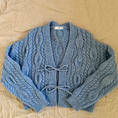 ZARA cardigan with cable knit
