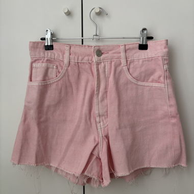 Short en jean rose