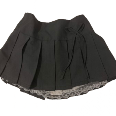 Mini-jupe grise mignonne