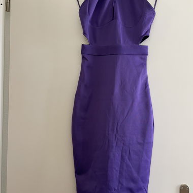 Abito a tubino viola