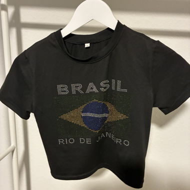 T-shirt nero Brasile