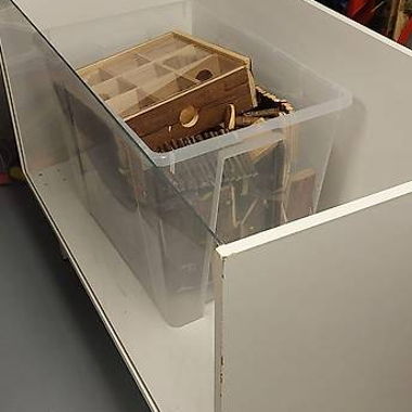 Hamster enclosure without lid (no contents)