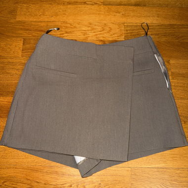 Minigonna pantaloncino Zara grigia XS