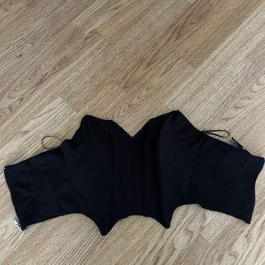 Schwarzes Korsett Top