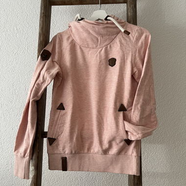 Felpa rosa con cappuccio