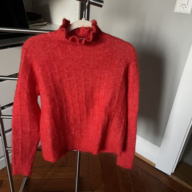 Maglione rosso Sézane in lana XXS