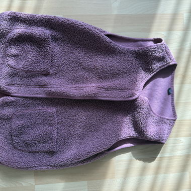 Gilet in pile lilla