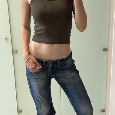 Jeans capri y2k made in italy tg 42