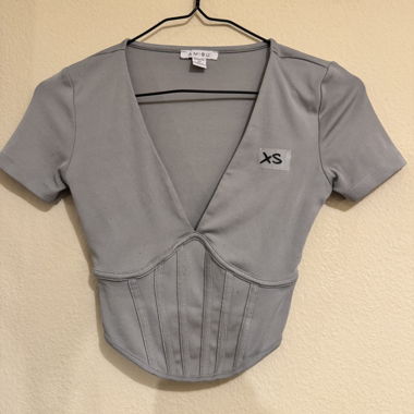 Grey XS Top by AMISU