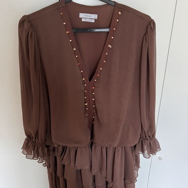 Braunes Sommerkleid M/38