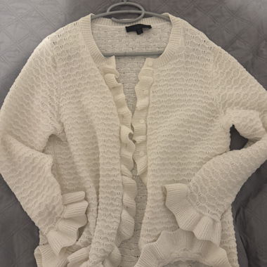 Zara Strickjacke Weiss