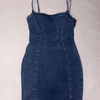 Strappy Denim Dress