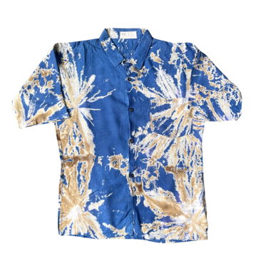 Vintage Batik Button Up Shirt - S