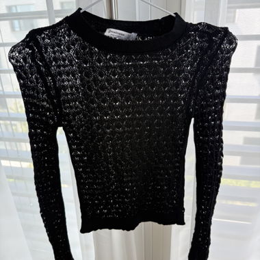 Stradivarius black lace S pullover