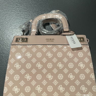 GUESS Handtasche Beige-Rosa
