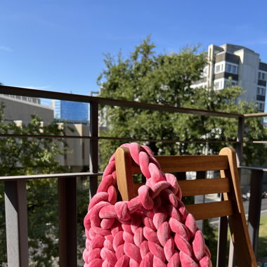 Crochet chunky handmade handbag 