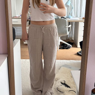 Weite Musselin Sommerhose