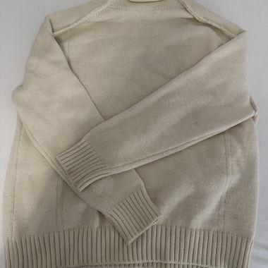Pull en maille beige