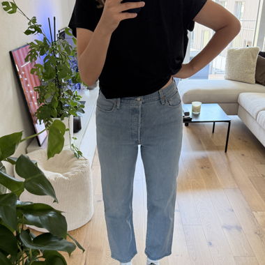 Jeans Levi’s Ribcage Straight blu tg. 32