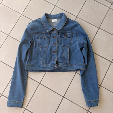 Cropped Jeansjacke Y2K